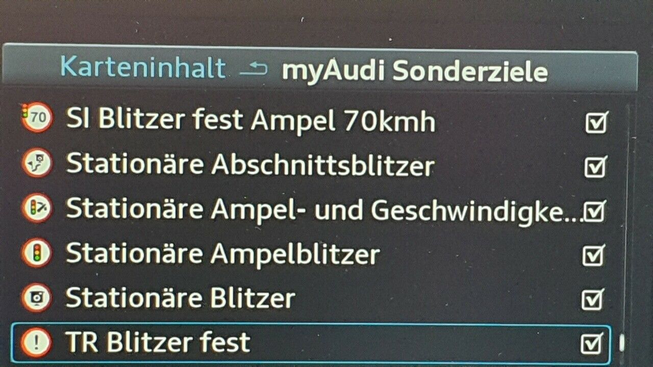 POIs installieren Audi Connect