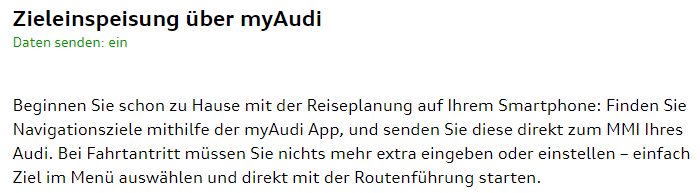 Warnung vor Update der "Audi MMI Connect App" bei Internet-Radio Nutzung