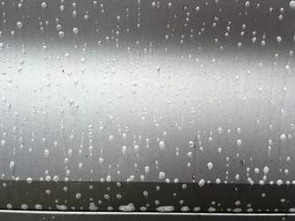 45 Sekunden nach dem Aufsprühen