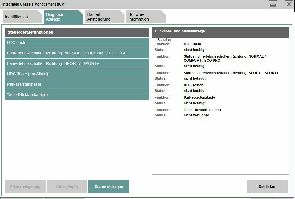 Fehlercode D02D3A Signal ungültig KAFAS und B7F8AE Ethernet Verbindung Head-Unit zum RSE defekt
