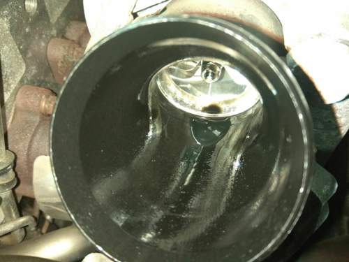 Turbolader mit Pfütze