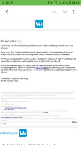 Anschreiben WeConnect