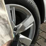 Auf nasse Felge sprühen