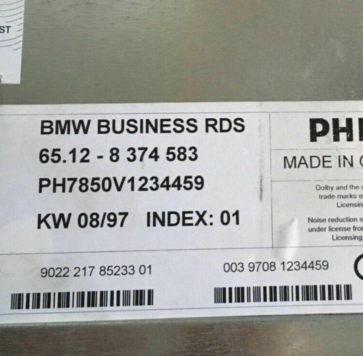 Der große "Radio Code verloren"-Thread (Radiocode)