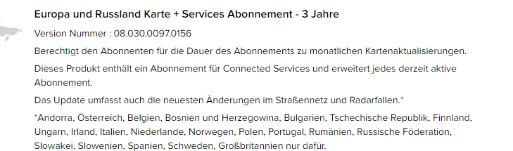 Kartenupdate - Fahrzeug auf jaguar.here.com hinzufügen