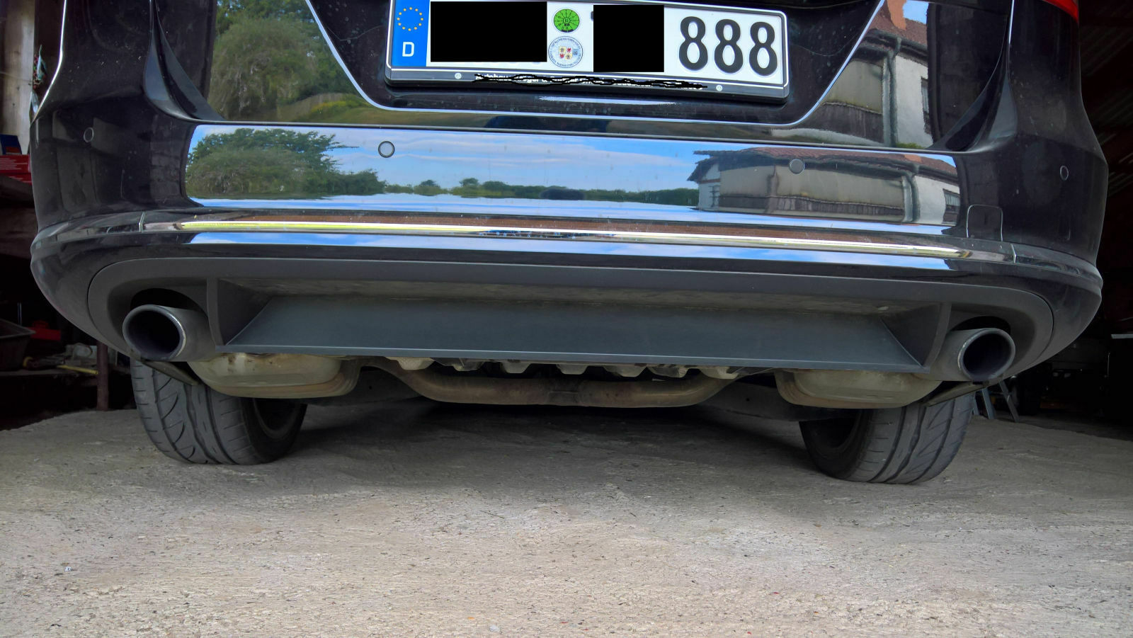 Endschalldämpfer wieder glänzen lassen