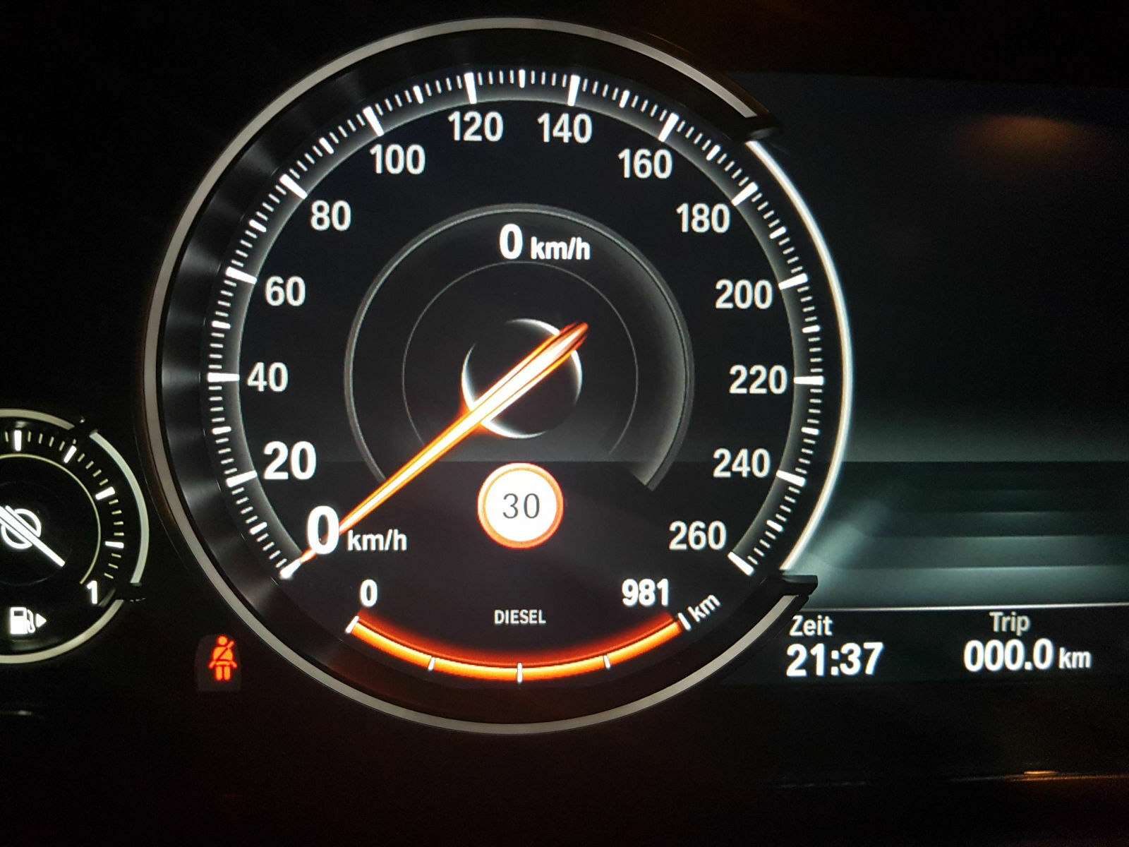 Reichweitenanzeige nie "voll"