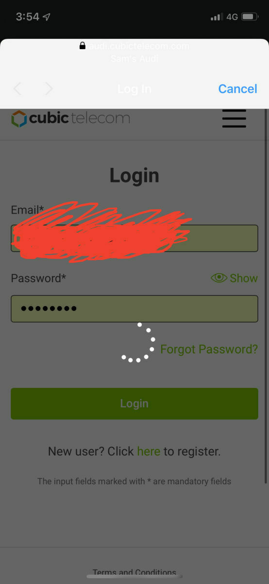 My.audi.com Probleme
