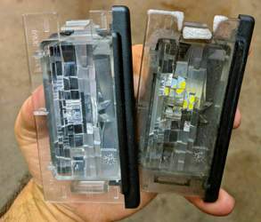 Verschmorte Kennzeichenbeleuchtung ersetzt