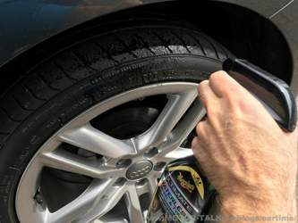 Reifenflanken können auch eingesprüht werden