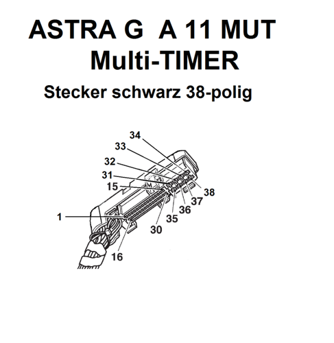 ASTRA G MUT-Stecker