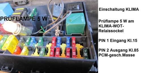 Prüflampe 5 Watt als CHEATER