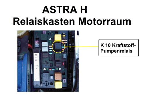 ASTRA H Z18XE K 10 BP-Relais