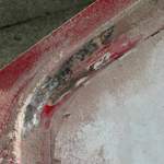 Nur spachtel auf rost