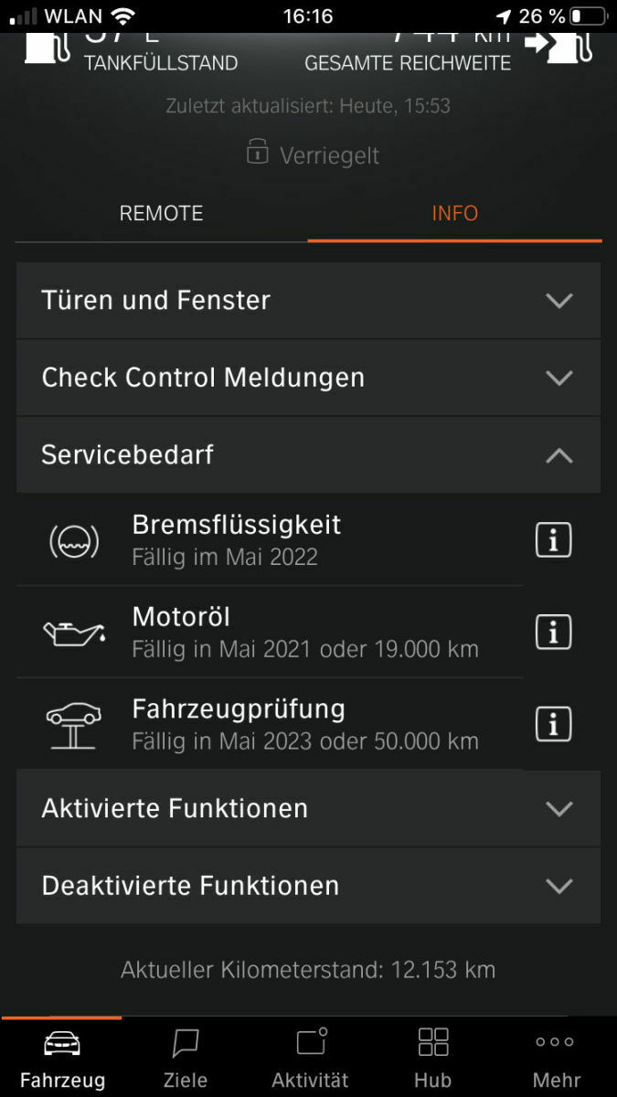 Inspektionskosten BMW X2