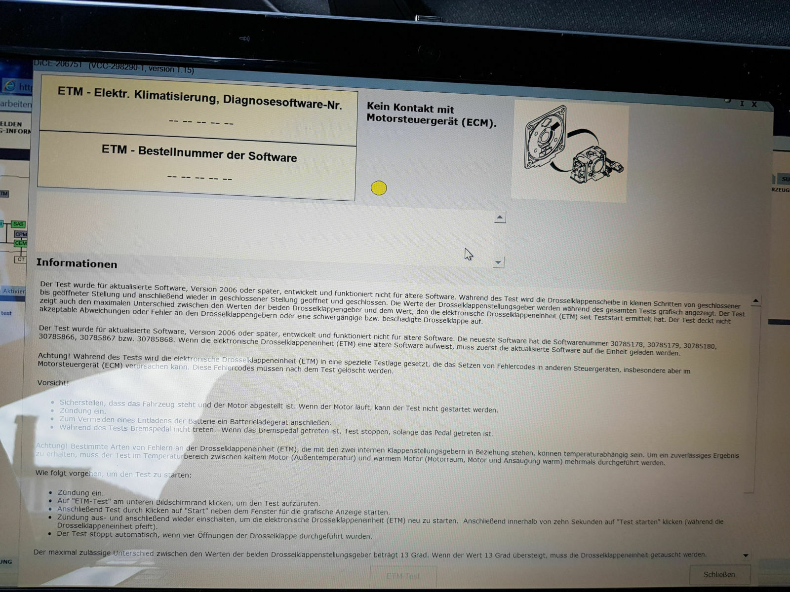 Volvo Drosselklappe Defekt?