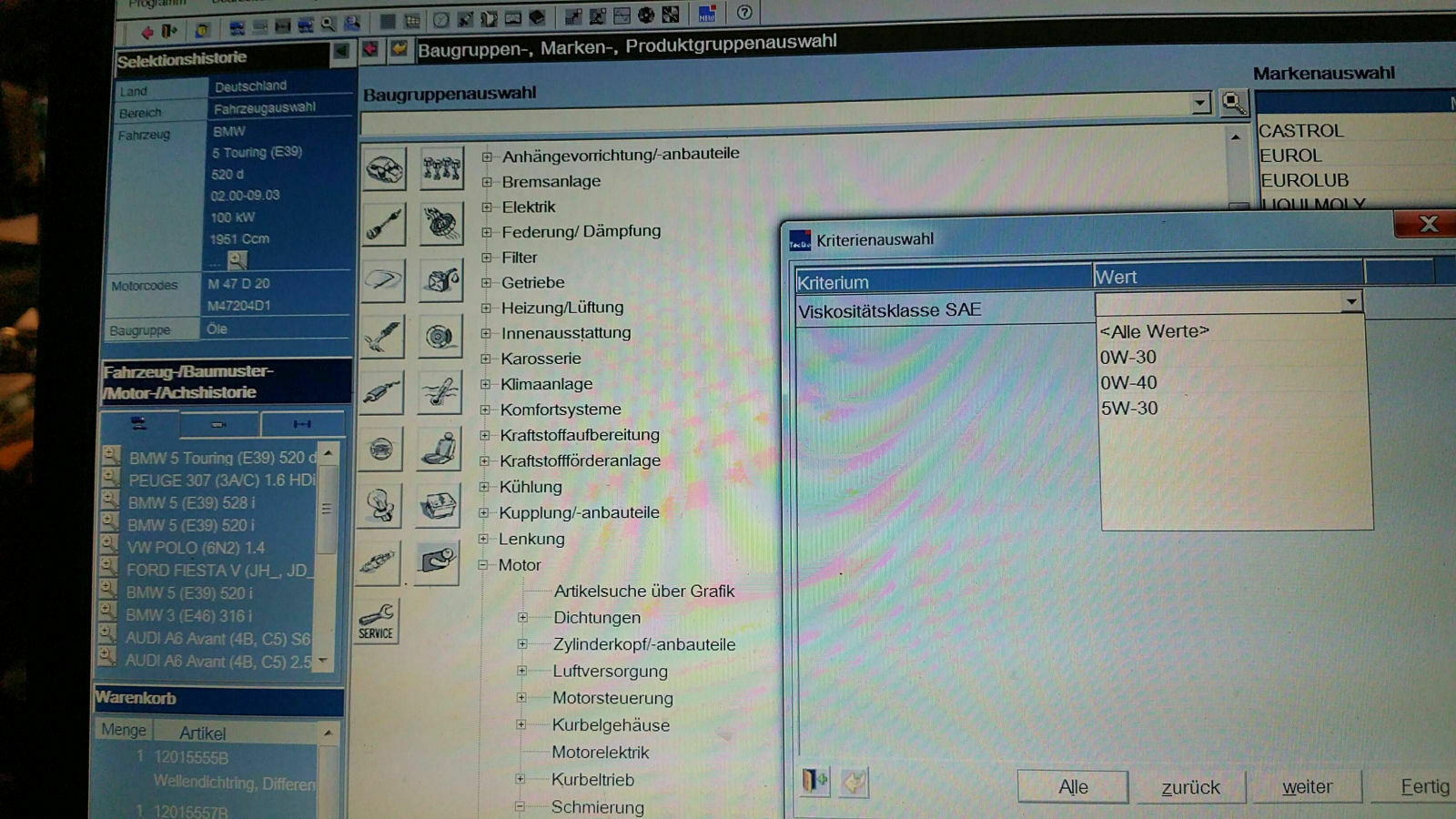 Wieder E39 im Alltag