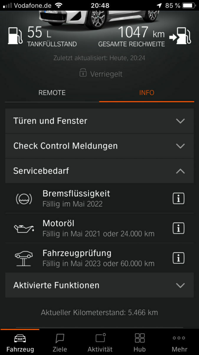 Service-Interval 2 Jahre oder xx000km