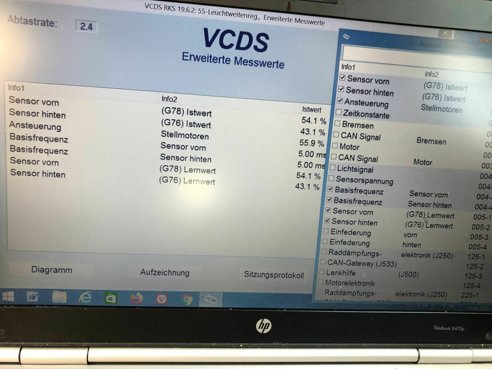 Niveausensoren Leuchtweitenregulierung