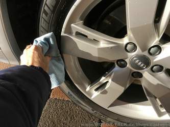 gut abspülen und mit einem Tuch drüber gehen