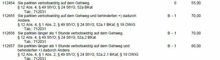 Parkknöllchen 55 Euro, 1 Punkt in Flensburg, eure Meinung
