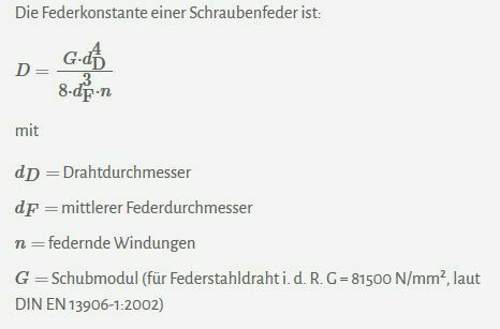 Berechnung-schraubenfeder