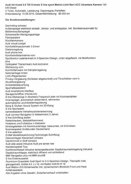 Allgem. A4 / B9 Kaufberatungthread DIESEL
