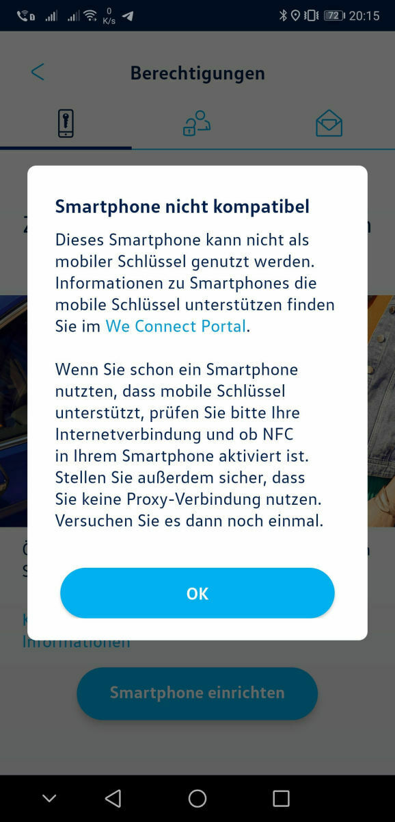 Mobiler Schlüssel