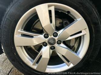 komplette abgekärcherte Felge