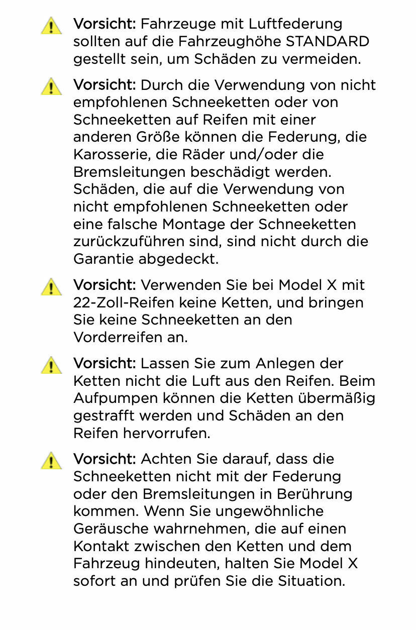 Schneeketten für MX