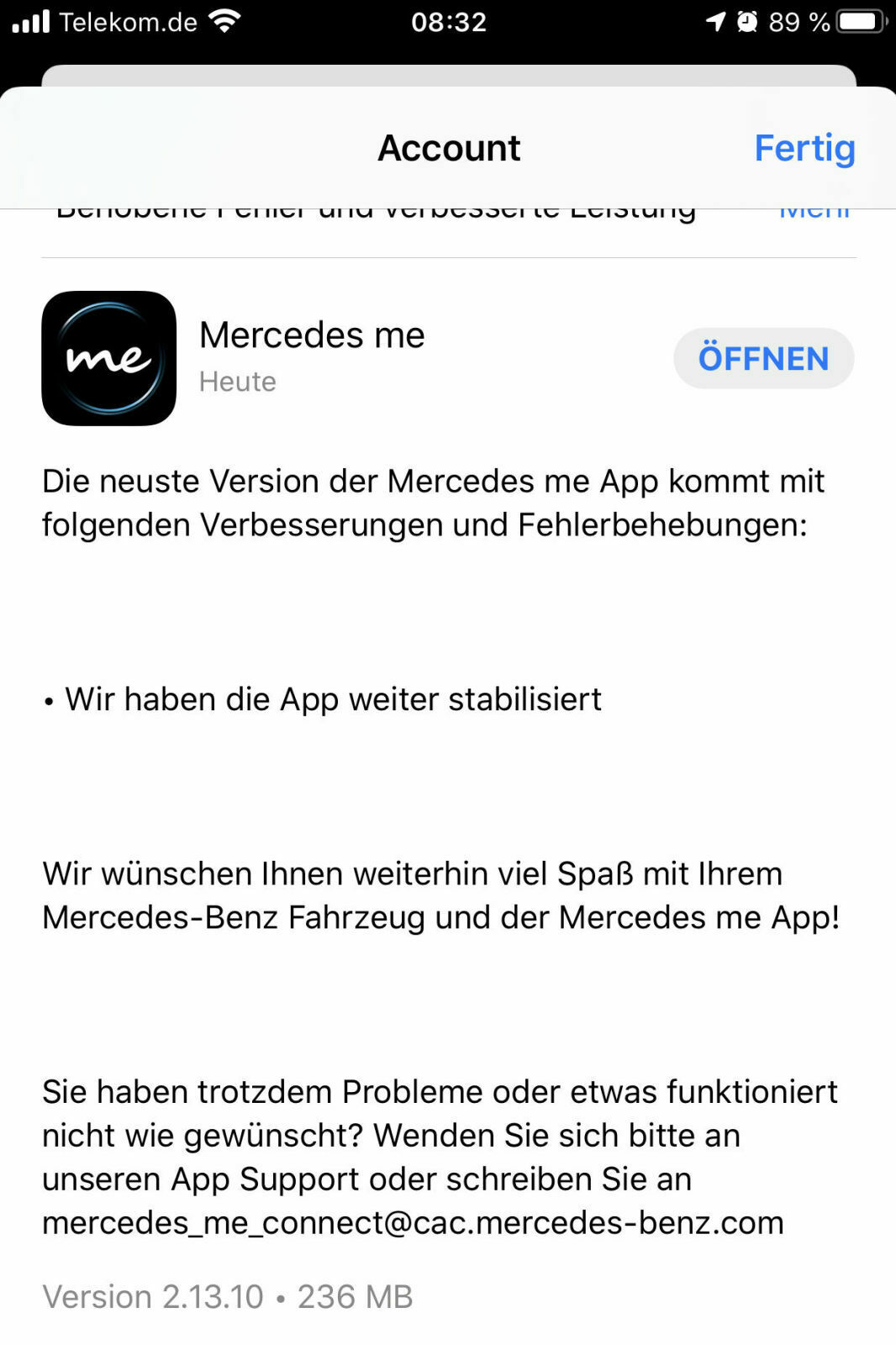Me-App - Standheizung funktioniert nicht