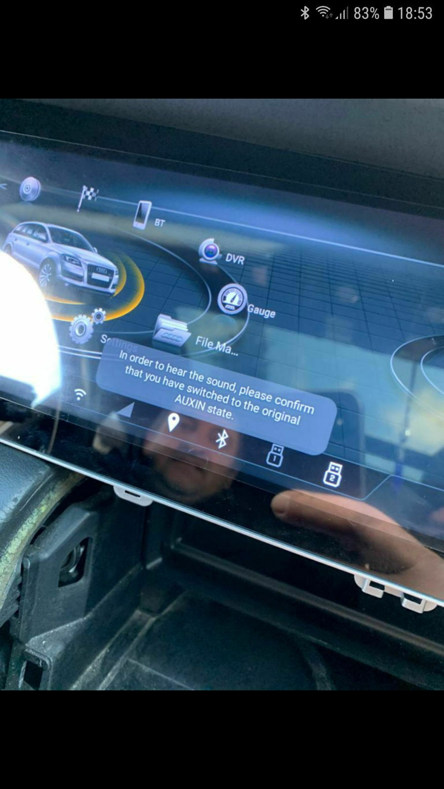 10.25 Zoll China Austausch-Display mit Android Erfahrungen Audi Q7 2006 bis 2015