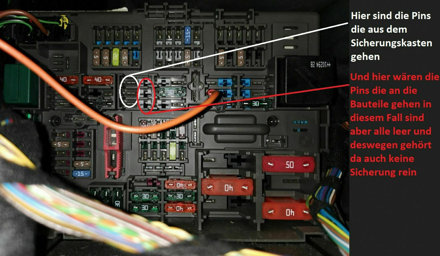 Sicherungskasten - Belegung?