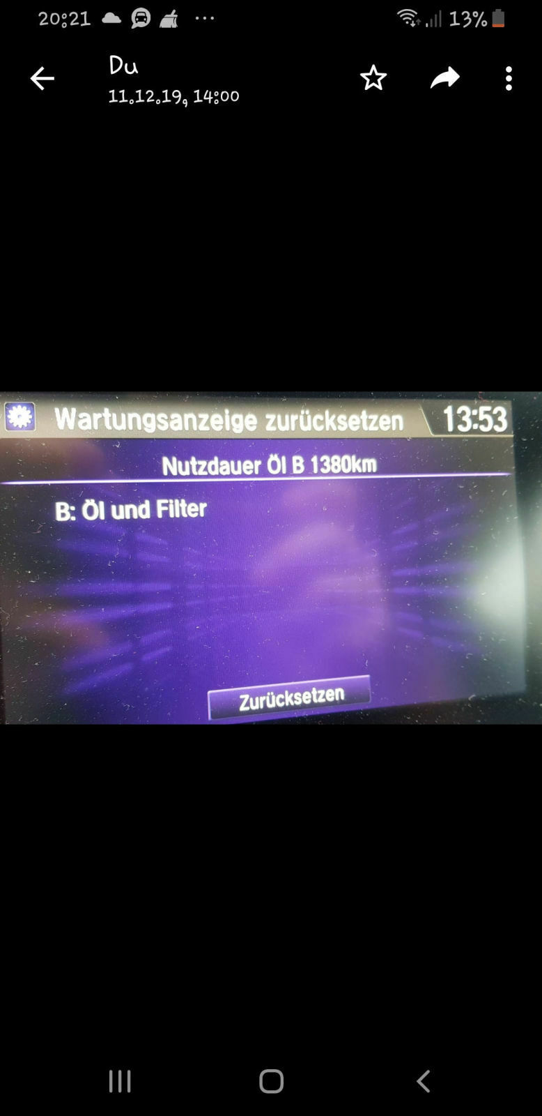 Inspektion und Ölwechsel