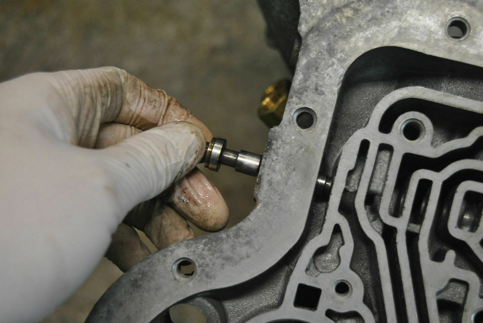 Ventil wird eingesetzt