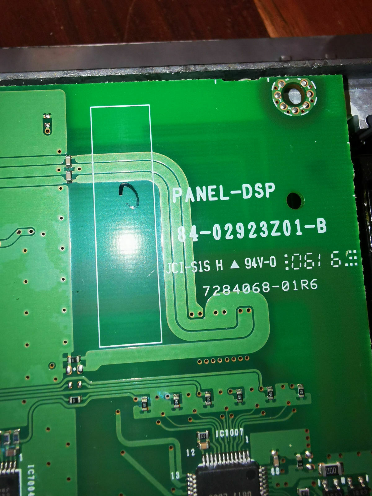 Beschriftung der Platine