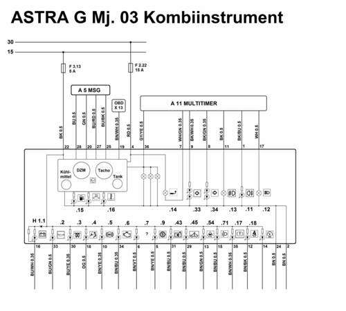 Tacho Z-Motor Stromlaufplan