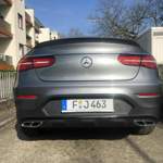 Mit Originale AMG Abrisskante in Wagenfarbe