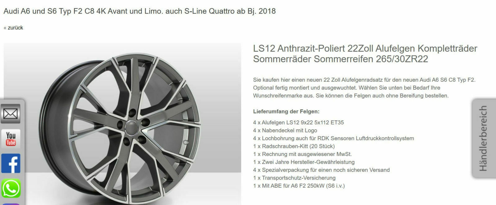 22 Zoll Felgenthread