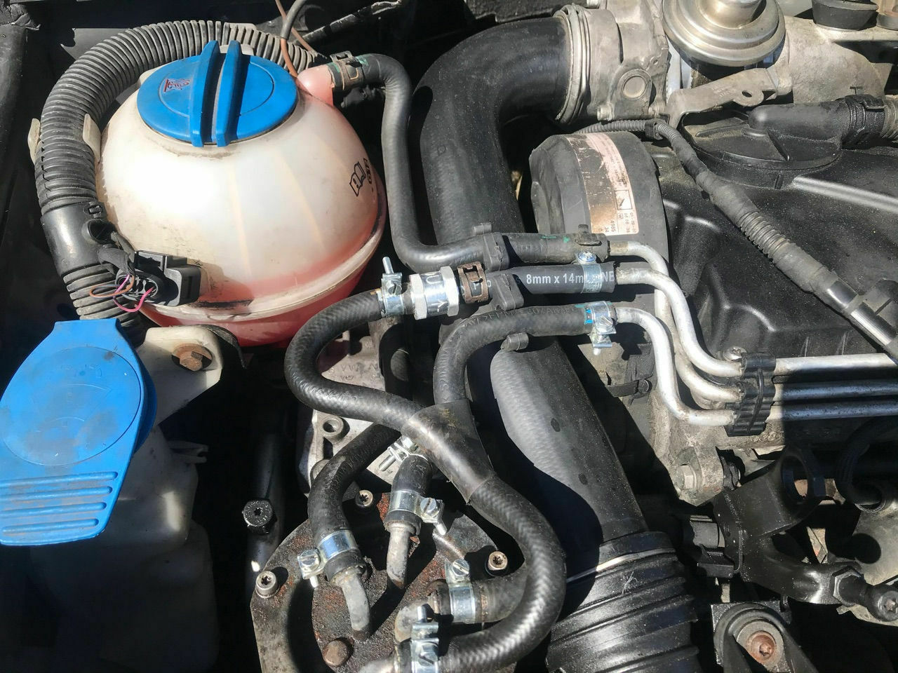 PDE Dichtung undicht, Luft im Diesel Rücklauf, wie lange fahren fahren?