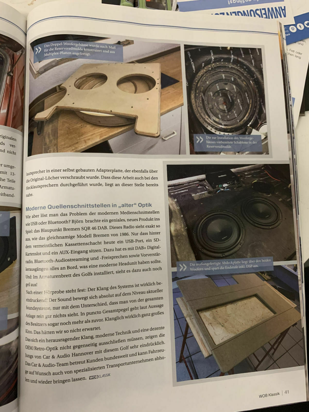 Golf II Lautsprecher Empfehlung - Armaturenbrett & Neben Hutablage