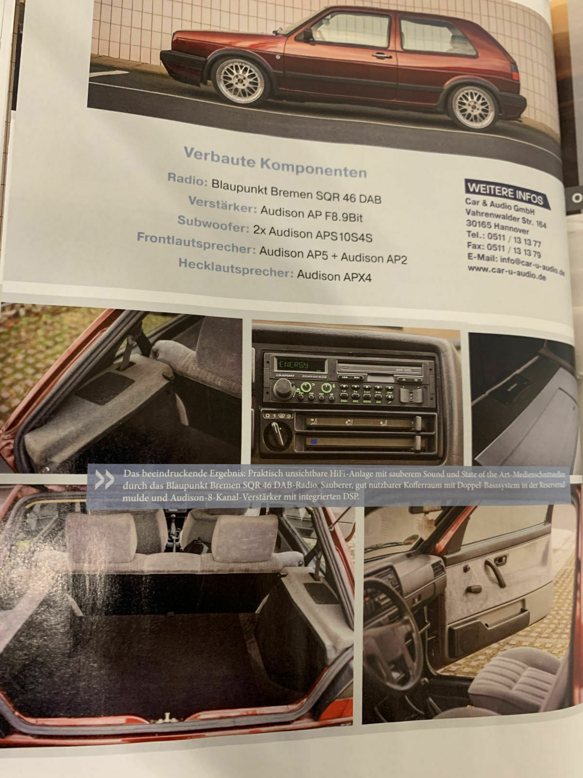 Golf II Lautsprecher Empfehlung - Armaturenbrett & Neben Hutablage