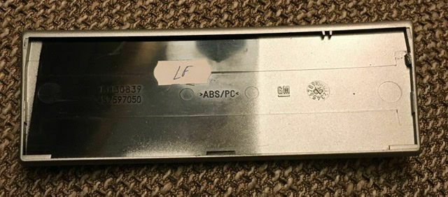 Blende für den Aschenbecher