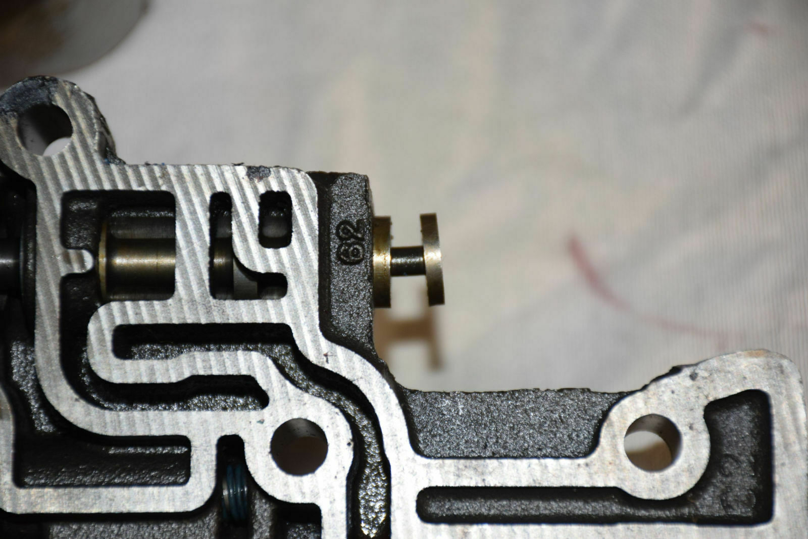 Wählhebelventil, verbogen