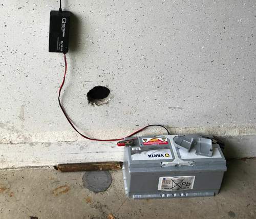 Vollgeladenen Varta mit 110 Ah