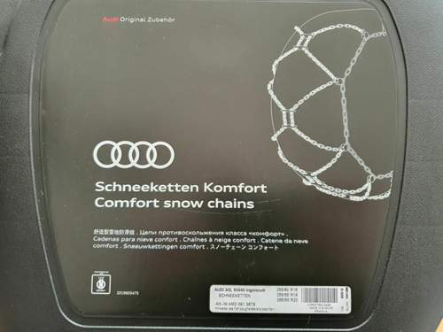 Schneeketten Verpackung von oben