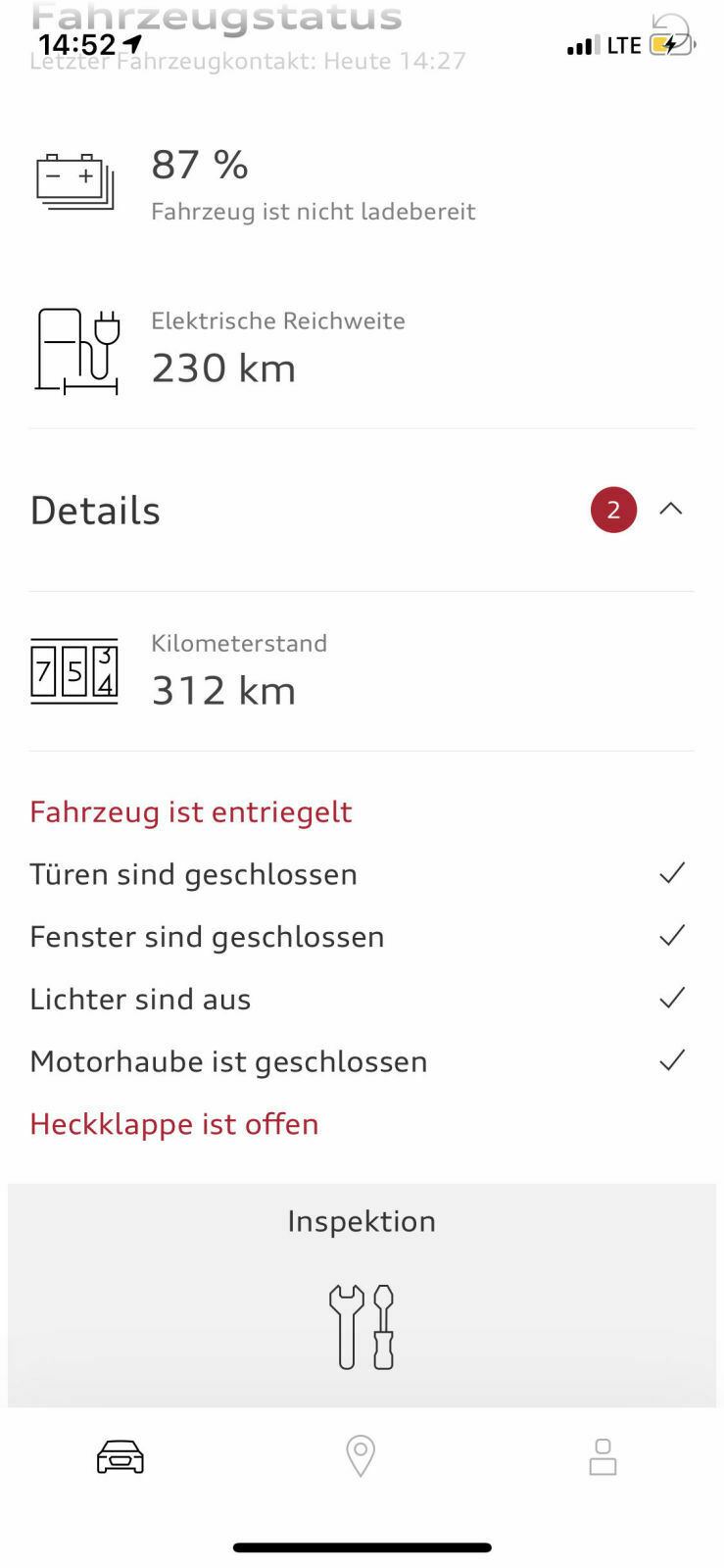 MyAudi App/Audi Connect Fehlermeldungen & Probleme