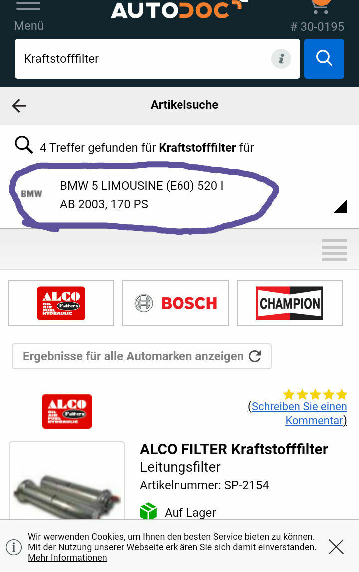 Interpretation fehlermeldung 002892