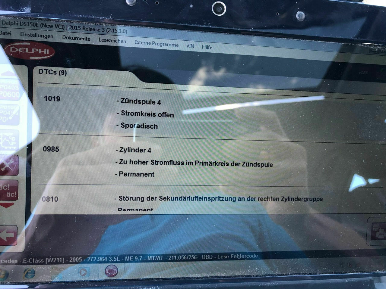 Fehler bei Sekundärlufteinblasung