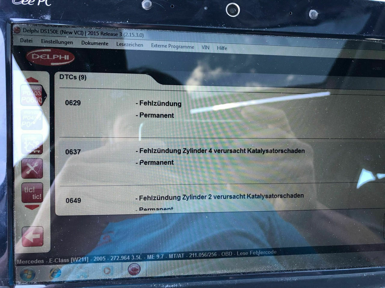 Fehler bei Sekundärlufteinblasung